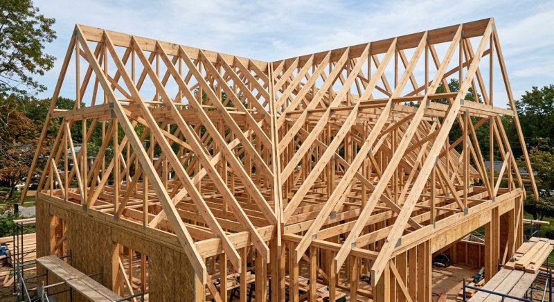 Gable Roof Framing in Kansas City, KS