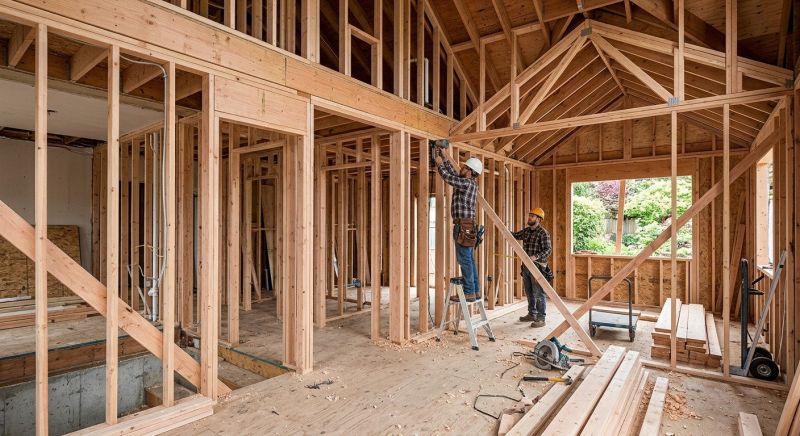 Home Addition Framing in Conroe, TX